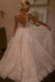 Blushing Pink Sparkly V-neck Sleeveless Backless Floor-length Party Dress Prom Dresses - Prom Dresses