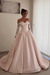 Blushing Pink Gorgeous Sweetheart Aline Wedding Dress Satin with Detachable Lace Sleeves