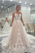 Blushing Pink Sweetheart Spaghetti Straps Appliques Lace A-Line Wedding Dresses