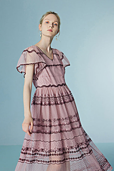 Boho Summer Daily Casual Wear Dress Short Sleeves Tea Length Dress - Dresses