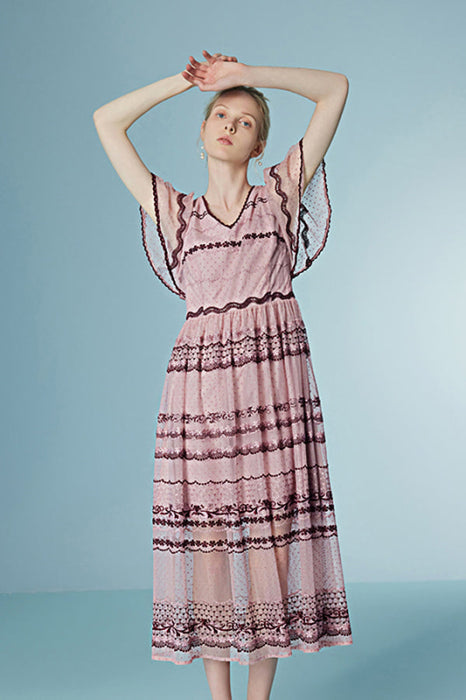 Boho Summer Daily Casual Wear Dress Short Sleeves Tea Length Dress - Dresses