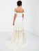 Boho Wedding Dress 2021 Lace Off The Shoulder A Line Floor Length Lace Bridal Gown