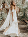 Boho Wedding Dress 2021 Lace Off The Shoulder A Line Floor Length Lace Bridal Gown