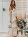 Boho Wedding Dress 2021 Off The Shoulder Floor Length Multilayer Lace Bridal Gowns