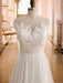 boho wedding dresses 2021 lace off the shoulder short sleeve floor length split front bridal dress with train