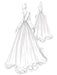 boho wedding dresses 2021 a line deep v neck multilayer lace chiffon beach party dress bridal gowns