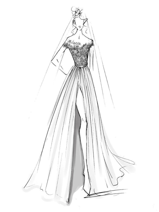 boho wedding dresses lace off the shoulder short sleeve floor length split front bridal dress with train
