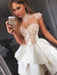 Bridelily A-Line Sleeveless High Neck Satin With Applique Short/Mini Dresses - Prom Dresses