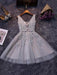 Bridelily A-Line Sleeveless Straps Tulle With Applique Short/Mini Dresses - Prom Dresses