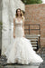 Bridelily Amazing Tulle Lace Sleeveless Mermaid Wedding Dress - wedding dresses