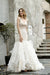 Bridelily Amazing Tulle Lace Sleeveless Mermaid Wedding Dress - wedding dresses