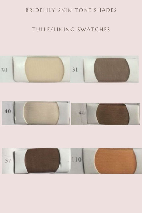 Bridelily Bridal Lining Skin Tone Swatchs - Swatches