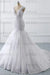 Bridelily Chic V-neck Appliques Mermaid Tulle Wedding Dress - wedding dresses