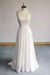 Bridelily Eye-catching Lace Chiffon A-line Wedding Dress - wedding dresses