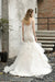 Bridelily Gorgeous Appliques Mermaid Organza Wedding Dress - wedding dresses