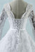 Bridelily Long Sleeve Appliques Tulle A-line Wedding Dress - wedding dresses
