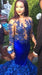Bridelily Modern Long Sleeve Royal Blue Prom Dresses 2019 Mermaid Woemns Party Gowns BK0 - Prom Dresses