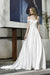 Bridelily Off the Shoulder Appliques Satin Wedding Dress - wedding dresses