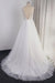 Bridelily Open Back Appliques Tulle A-line Wedding Dress - wedding dresses