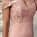 Bridelily Pink Lace-Top Off-the-Shoulder Long Mermaid Prom Dresses - Prom Dresses