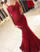 Bridelily Red Lace Appliques Prom Dress | 2020 Mermaid Formal Dress - Prom Dresses