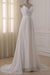Bridelily Ruffle V-neck Empire Chiffon A-line Wedding Dress - wedding dresses