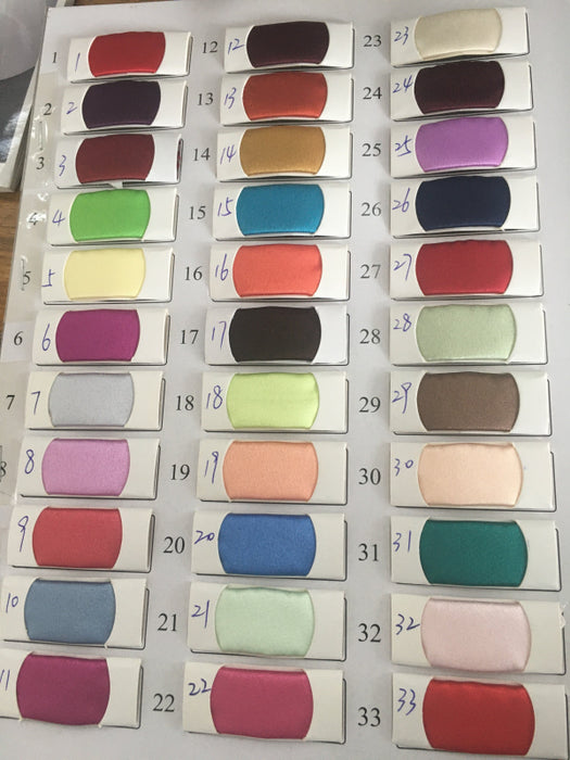 Bridelily Satin Swatch with 141 Colors - Swatches