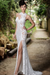 Bridelily Sexy White Prom Dress| Mermaid Evening Dress With Slit - Prom Dresses