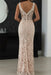Bridelily Sexy Lace Evening Gowns Sleeveless Beading Split Popular Prom Dresses CE0061 - Prom Dresses