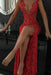 Red Bridelily Sexy Lace Evening Gowns Sleeveless Beading Split Popular Prom Dresses CE0061 - Prom Dresses