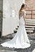 Bridelily Short Sleeve Mermaid Satin Lace Wedding Dress - wedding dresses
