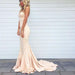 Bridelily Simple Nude Mermaid Sweetheart-Neck Sleeveless Long Prom Dresses - Prom Dresses