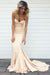 Bridelily Simple Nude Mermaid Sweetheart-Neck Sleeveless Long Prom Dresses - Prom Dresses