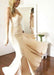 Bridelily Simple Nude Mermaid Sweetheart-Neck Sleeveless Long Prom Dresses - Prom Dresses