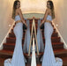 Bridelily Stunning Two-Pieces One-Shoulder Mermaid Floor-Length Prom Dress - Prom Dresses