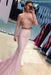 Bridelily Two-Piece Lace Long-Sleeves High-Neck Mermaid Prom Dresses - Prom Dresses