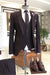 Ed Brown Peaked Lapel Three Pieces Slim Suits For Business