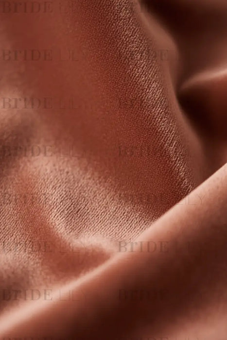 Brown Velour Fabric Texture Detail