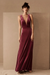 Velour Dress - Wine Burgundy