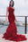 Burgundy Mermaid Prom Dress with One Shoulder Elegance