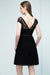 Bridelily Pretty Scoop Sleeveless Black Lace Short Junior Bridesmaid Dress