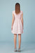 Cap Sleeves Pink Lace-trimmed Crepe Mini dress Daily Wear Dress - Dresses