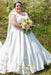 Cap Sleeves Ruffle Satin Wedding Dress Plus Size Princess Ball Gown