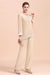 Champagne Chiffon Two Pieces Mother of the Bride Jumpsuits Mother Outfits - Prom Dresses