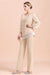 Champagne Chiffon Two Pieces Mother of the Bride Jumpsuits Mother Outfits - Prom Dresses