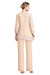 Champagne Chiffon Two Pieces Mother of the Bride Jumpsuits Mother Outfits - Prom Dresses
