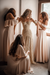 Champagne Elegant Sweetheart Lace Mermaid Boho Wedding Dresses - wedding dresses