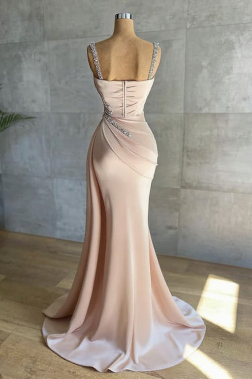 Champagne glitter evening dresses floor-length Prom Dress - Prom Dresses