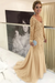 Champagne Elegant Long Sleeves Lace mother of the bride dress V-Neck - Prom Dresses