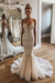 Champagne Mermaid Lace Sexy Sweetheart Wedding Dress - Wedding Dresses